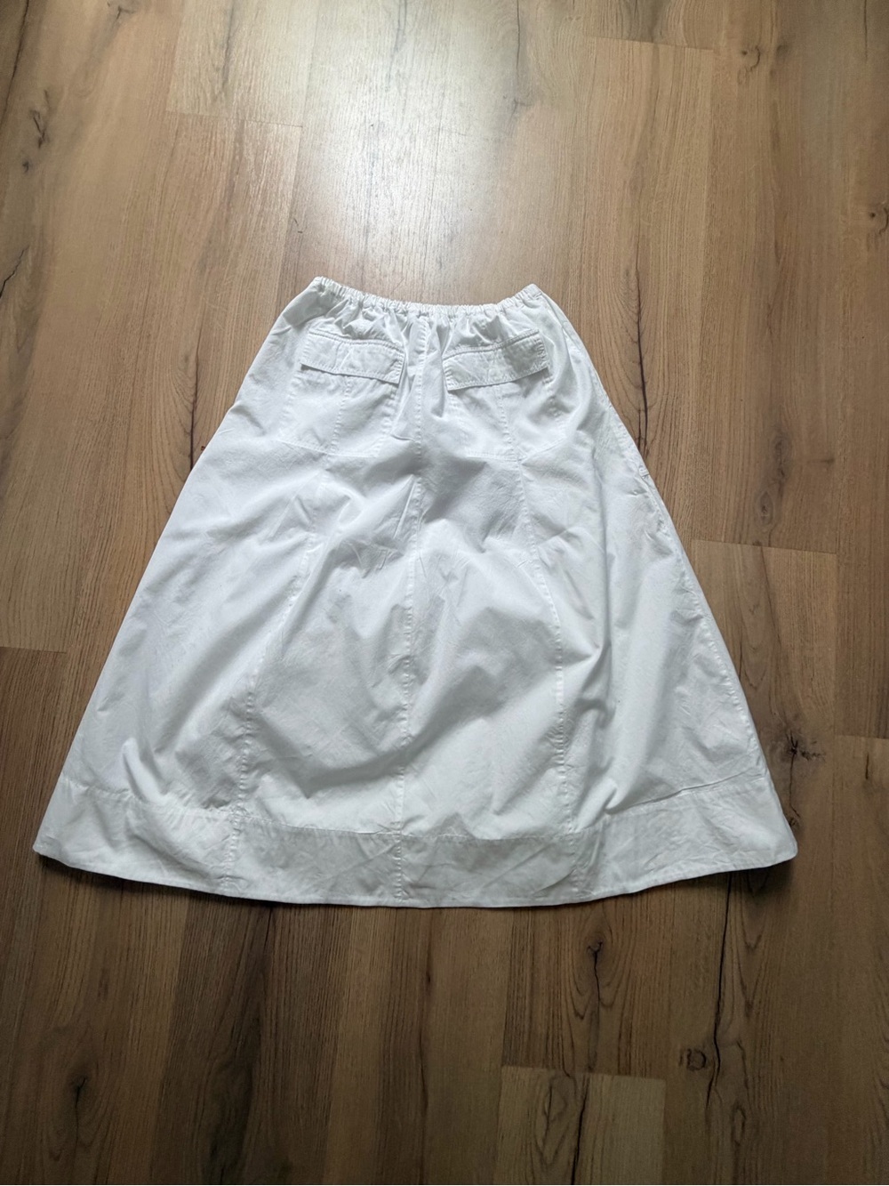 Vince Cotton Zip Pocket Utility Midi Skirt - Picture 4 of 8